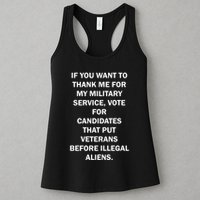 If You Want To Thank Me For My Military Service Womens Tank Top