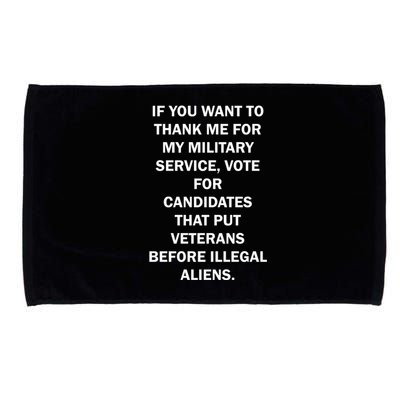 If You Want To Thank Me For My Military Service Microfiber Hand Towel