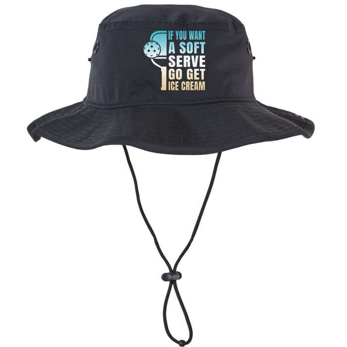 If You Want Soft Serve Go Get Ice Cream Pickleball Legacy Cool Fit Booney Bucket Hat
