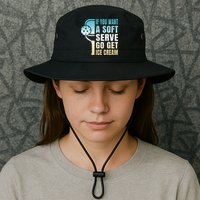 If You Want Soft Serve Go Get Ice Cream Pickleball Legacy Cool Fit Booney Bucket Hat