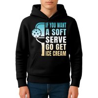 If You Want Soft Serve Go Get Ice Cream Pickleball Kids Hoodie