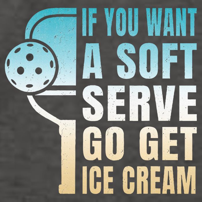 If You Want Soft Serve Go Get Ice Cream Pickleball Vector Backpack