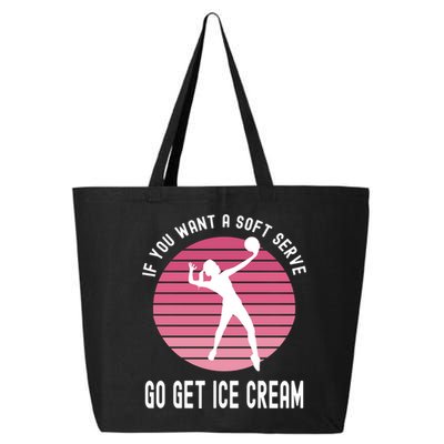 If You Want A Soft Serve Go Get Ice Cream Punny Volleyball Gift 25L Jumbo Tote