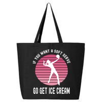If You Want A Soft Serve Go Get Ice Cream Punny Volleyball Gift 25L Jumbo Tote