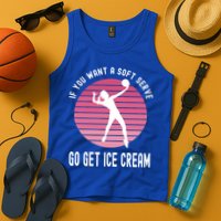 If You Want A Soft Serve Go Get Ice Cream Punny Volleyball Gift Tank Top