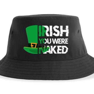 Irish You Were Naked Funny St Patricks Sustainable Bucket Hat