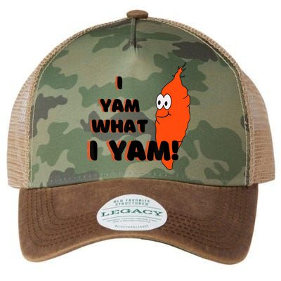I Yam What I Yam Funny Yam Legacy Tie Dye Trucker Hat