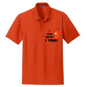 I Yam What I Yam Funny Yam Dry Zone Grid Polo