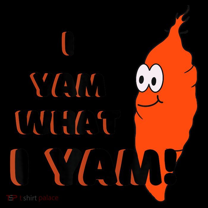 I Yam What I Yam Funny Yam Flexfit Unipanel Trucker Cap