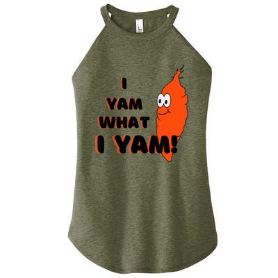 I Yam What I Yam Funny Yam Women’s Perfect Tri Rocker Tank