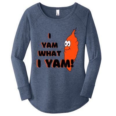 I Yam What I Yam Funny Yam Women's Perfect Tri Tunic Long Sleeve Shirt