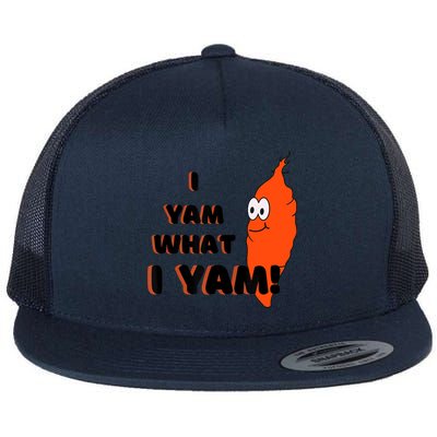 I Yam What I Yam Funny Yam Flatbill Hat