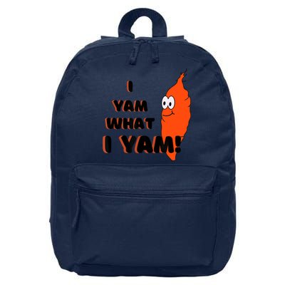 I Yam What I Yam Funny Yam 16 in Basic Backpack