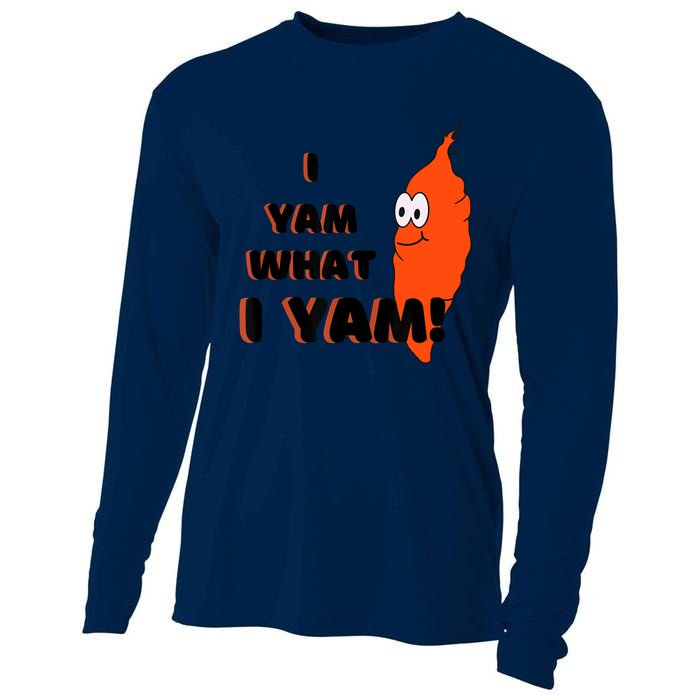 I Yam What I Yam Funny Yam Cooling Performance Long Sleeve Crew