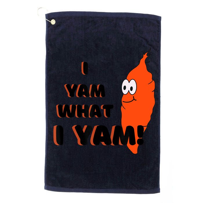 I Yam What I Yam Funny Yam Golf Towel