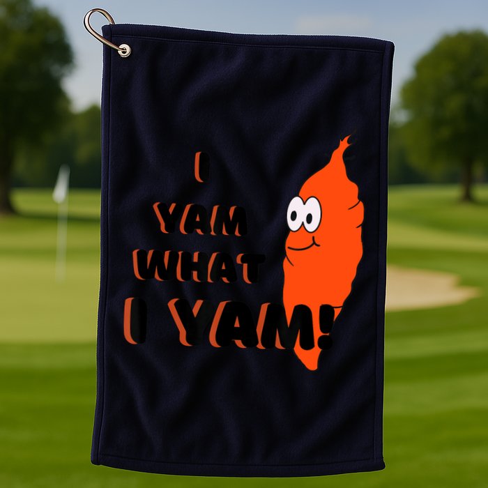I Yam What I Yam Funny Yam Golf Towel