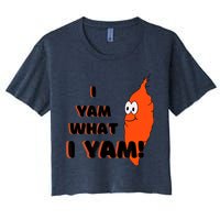 I Yam What I Yam Funny Yam Women's Crop Top Tee