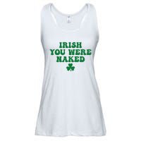 Irish You Were Naked Funny St Patricks Ladies Essential Flowy Tank