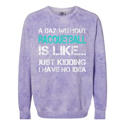 If You Wanted A Soft Serve Funny Racquetball Colorblast Crewneck Sweatshirt