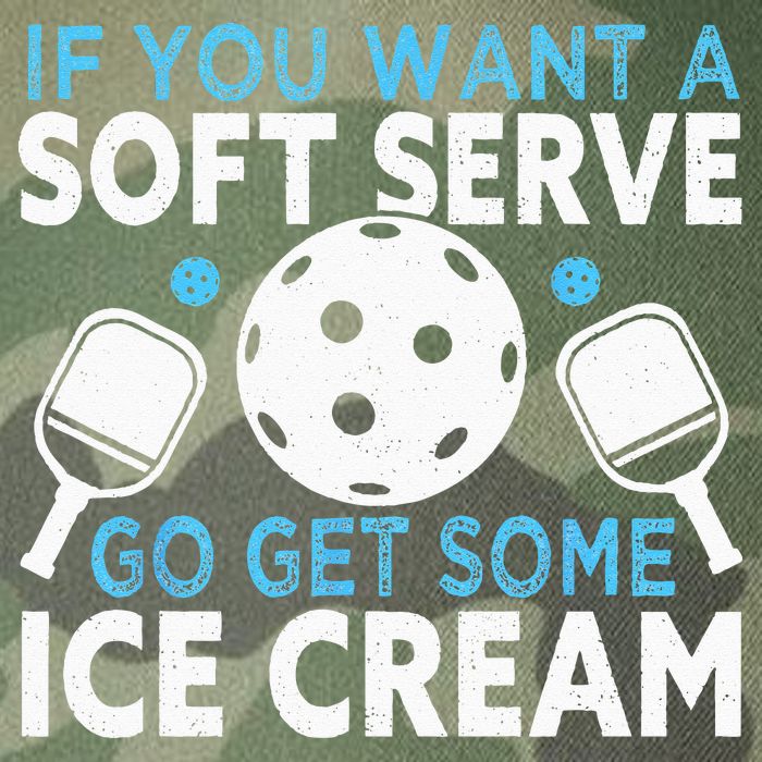 If you want a soft serve go get some Ice Cream Pickleball Legacy Tie Dye Trucker Hat