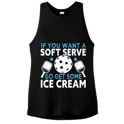 If you want a soft serve go get some Ice Cream Pickleball Ladies PosiCharge Tri-Blend Wicking Tank