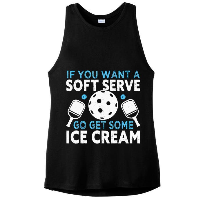 If you want a soft serve go get some Ice Cream Pickleball Ladies PosiCharge Tri-Blend Wicking Tank