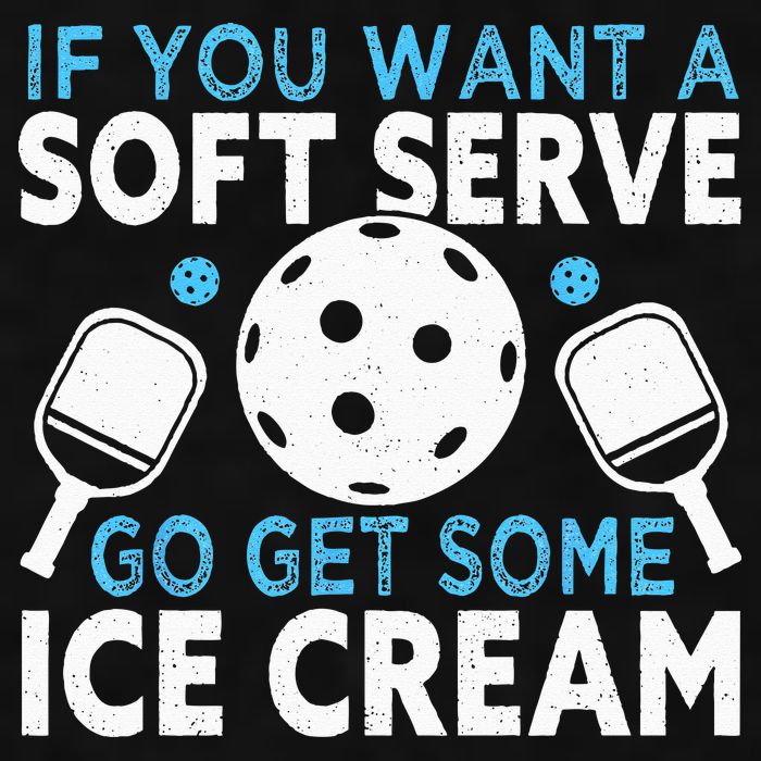 If you want a soft serve go get some Ice Cream Pickleball Ladies PosiCharge Tri-Blend Wicking Tank