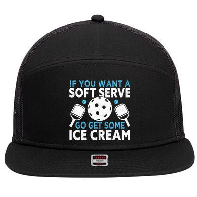 If you want a soft serve go get some Ice Cream Pickleball 7 Panel Mesh Trucker Snapback Hat
