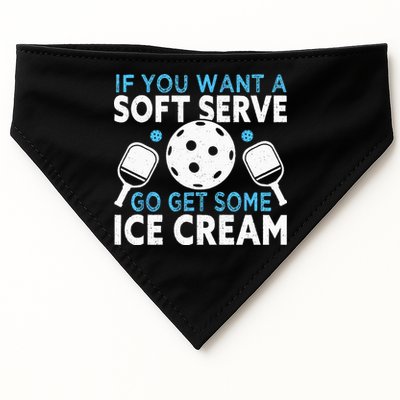 If you want a soft serve go get some Ice Cream Pickleball USA-Made Doggie Bandana