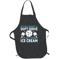 If you want a soft serve go get some Ice Cream Pickleball Full-Length Apron With Pockets
