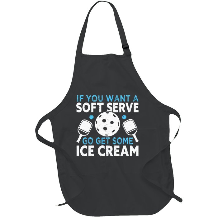 If you want a soft serve go get some Ice Cream Pickleball Full-Length Apron With Pockets