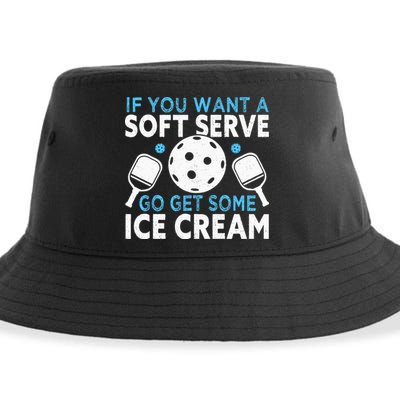 If you want a soft serve go get some Ice Cream Pickleball Sustainable Bucket Hat