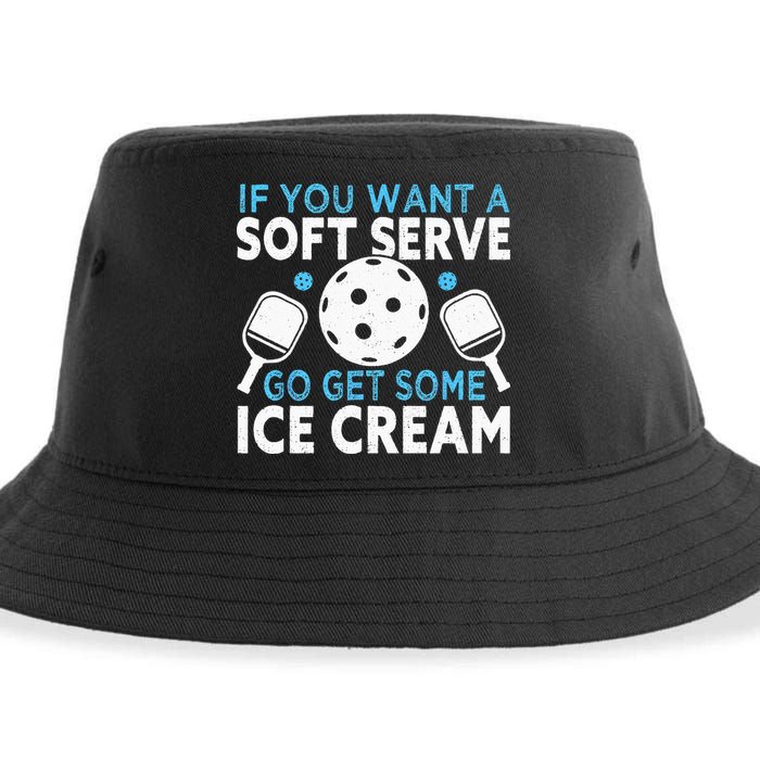 If you want a soft serve go get some Ice Cream Pickleball Sustainable Bucket Hat