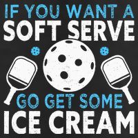 If you want a soft serve go get some Ice Cream Pickleball Adult Drive Performance Visor
