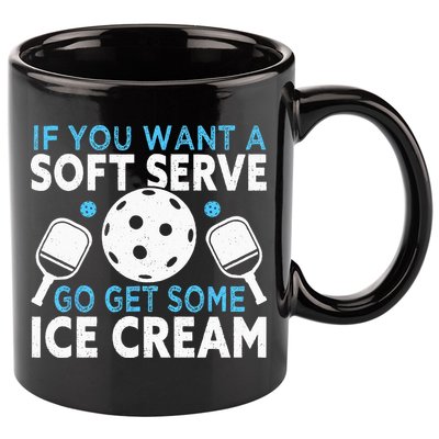If you want a soft serve go get some Ice Cream Pickleball 11oz C Handle Ceramic Mug