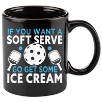 If you want a soft serve go get some Ice Cream Pickleball 11oz C Handle Ceramic Mug