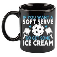 If you want a soft serve go get some Ice Cream Pickleball 11oz C Handle Ceramic Mug