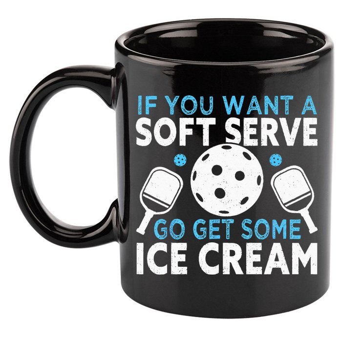 If you want a soft serve go get some Ice Cream Pickleball 11oz C Handle Ceramic Mug
