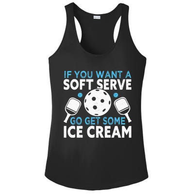 If you want a soft serve go get some Ice Cream Pickleball Ladies PosiCharge Competitor Racerback Tank