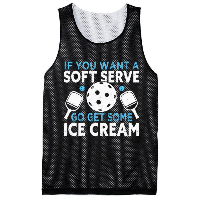 If you want a soft serve go get some Ice Cream Pickleball Mesh Reversible Basketball Jersey Tank