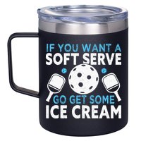 If you want a soft serve go get some Ice Cream Pickleball 12oz Stainless Steel Coffee Mug
