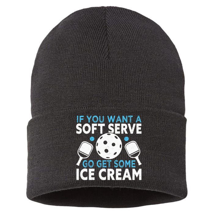 If you want a soft serve go get some Ice Cream Pickleball Sustainable Knit Beanie
