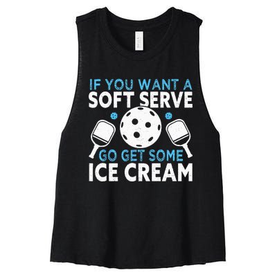 If you want a soft serve go get some Ice Cream Pickleball Women's Racerback Cropped Tank