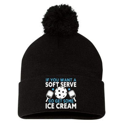 If you want a soft serve go get some Ice Cream Pickleball Pom Pom 12in Knit Beanie