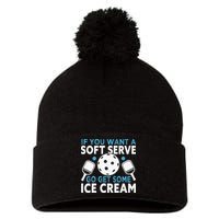 If you want a soft serve go get some Ice Cream Pickleball Pom Pom 12in Knit Beanie