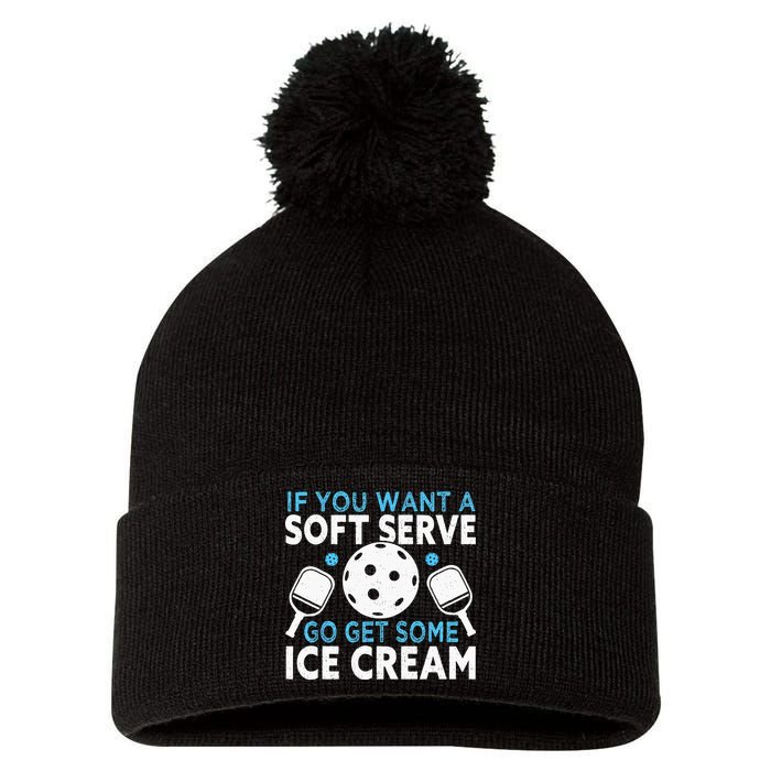 If you want a soft serve go get some Ice Cream Pickleball Pom Pom 12in Knit Beanie