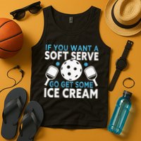 If you want a soft serve go get some Ice Cream Pickleball Tank Top