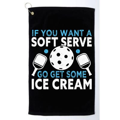 If you want a soft serve go get some Ice Cream Pickleball Golf Towel