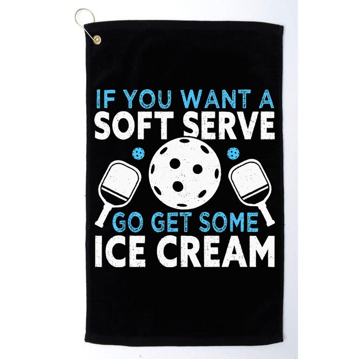 If you want a soft serve go get some Ice Cream Pickleball Golf Towel