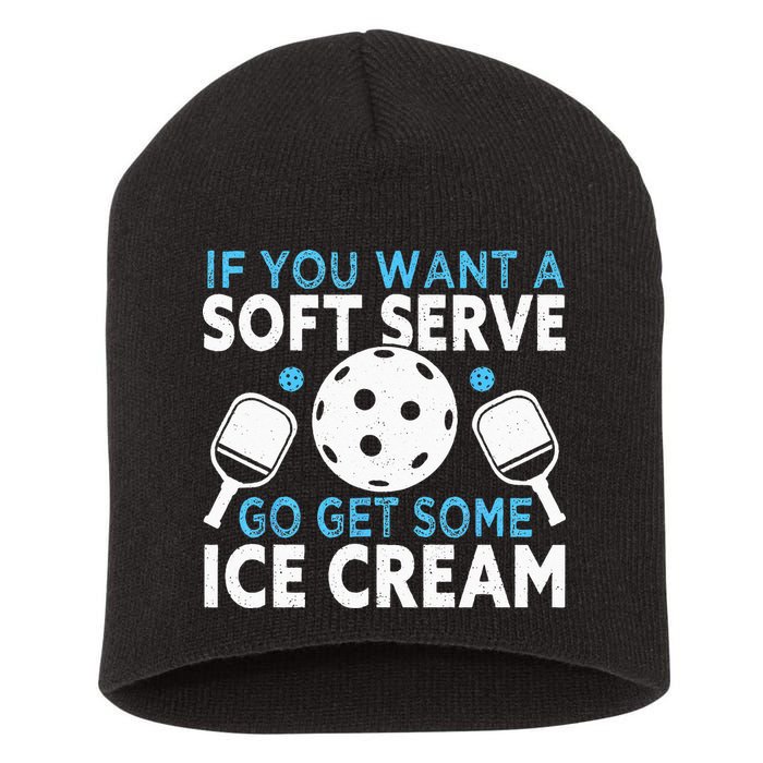 If you want a soft serve go get some Ice Cream Pickleball Short Acrylic Beanie